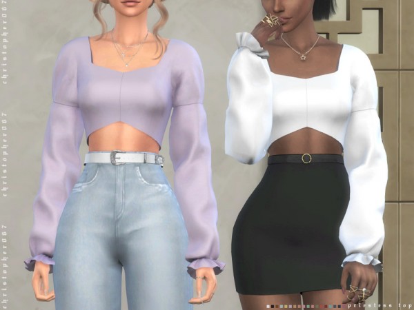  The Sims Resource: Priestess Top by Christopher067