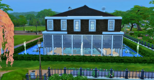  Mod The Sims: House with Inside Pool by heikeg
