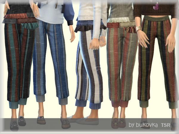  The Sims Resource: Pants Boho Chic by bukovka