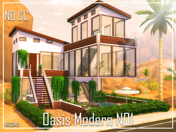  MSQ Sims: Oasis Modern N01