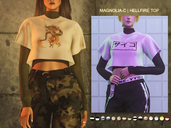  The Sims Resource: Hellfire Top by magnolia c