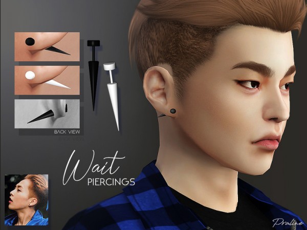  The Sims Resource: Wait Piercings by Pralinesims