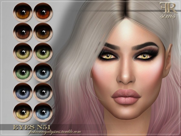  The Sims Resource: Eyes N51 by FashionRoyaltySims