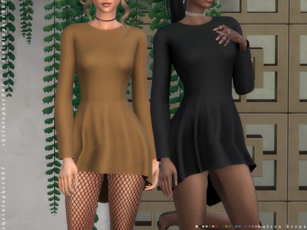  The Sims Resource: Butera Dress by Christopher067
