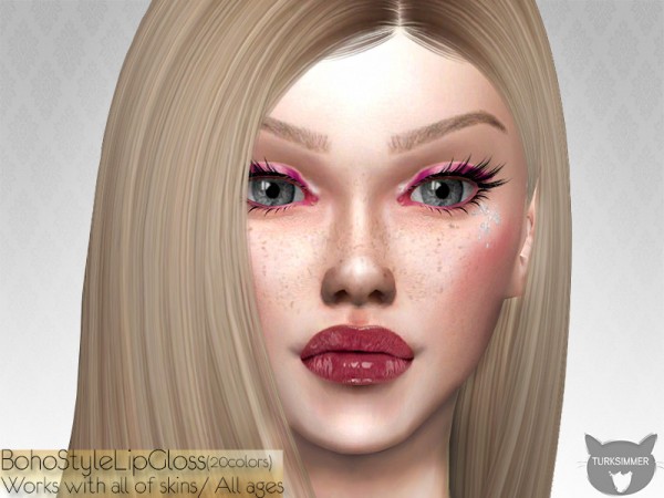 The Sims Resource: BohoStyle Lip Gloss by turksimmer