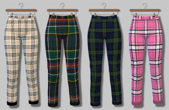  Descargas Sims: Plaid Pants