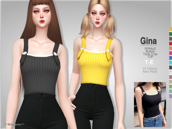  The Sims Resource: GINA   Tank Top by Helsoseira