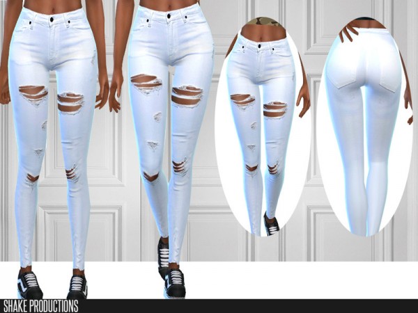  The Sims Resource: 279   White Jeans by ShakeProductions
