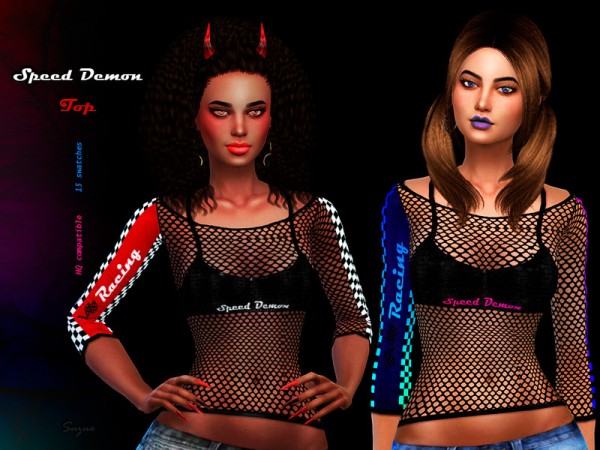  The Sims Resource: Speed Demon Top by Suzue