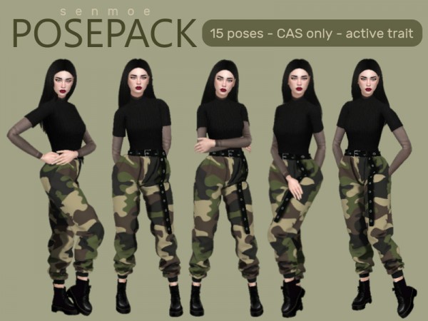  The Sims Resource: Posepack 02   15 Poses by Senmoe