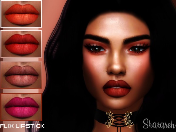  The Sims Resource: Flix Lipstick by Sharareh