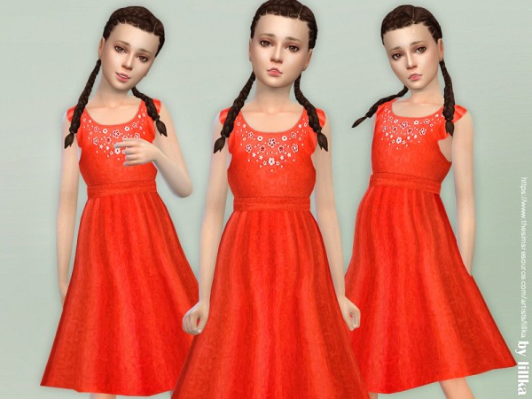  The Sims Resource: Girls Boho Dress by lillka