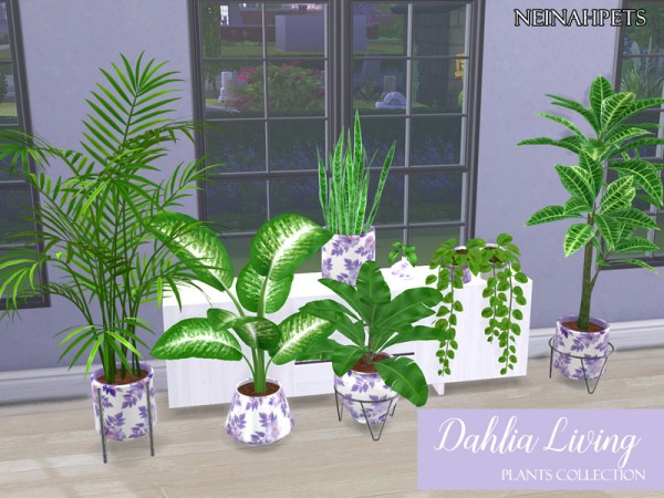  The Sims Resource: Dahlia Living Plant Collection by neinahpets