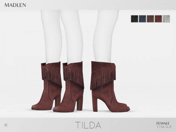  The Sims Resource: Madlen Tilda Boots by MJ95