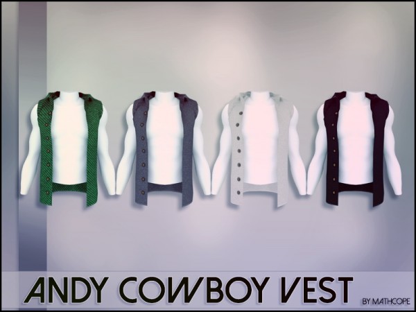  Sims 4 Studio: Andy Cowboy Vest