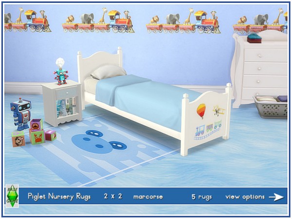  The Sims Resource: Piglet Nursery Rugs by marcorse