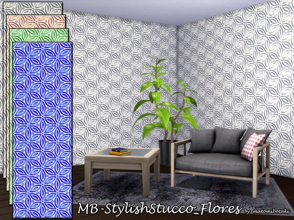  The Sims Resource: Stylish Stucco Flores bymatomibotaki