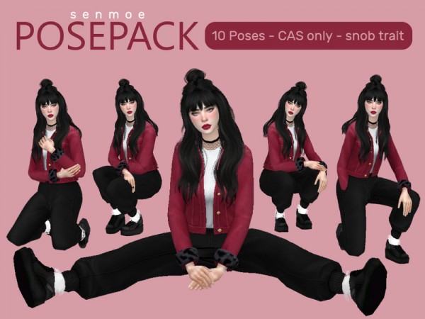 The Sims Resource: Posepack 03   10 Poses by Senmoe