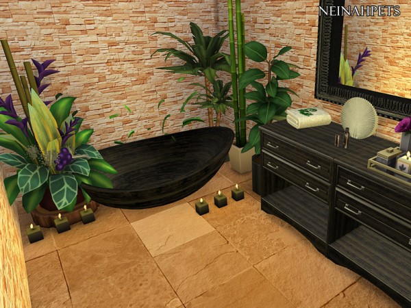  The Sims Resource: Grande Bahia Stone Tile Flooring by neinahpets