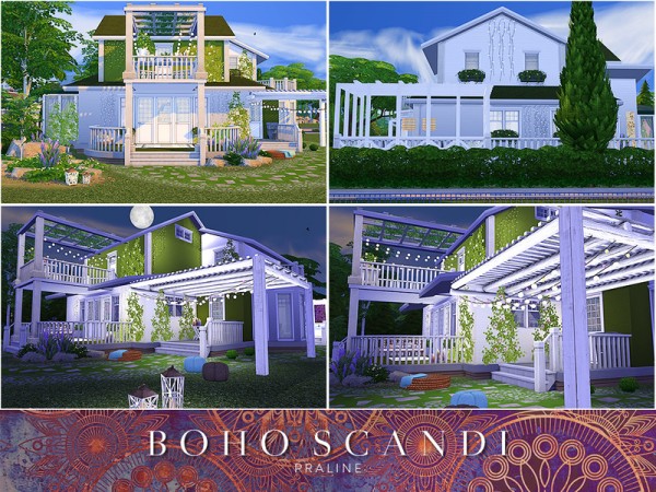  The Sims Resource: Boho Scandi Home by Pralinesims