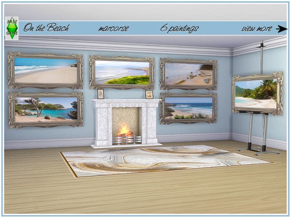  The Sims Resource: On the Beach Paints by marcorse