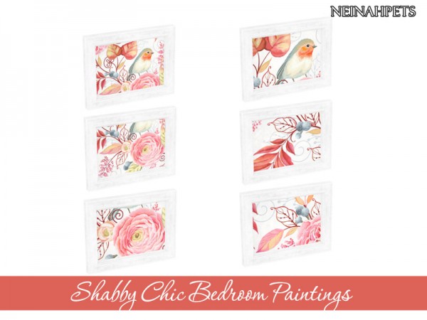  The Sims Resource: Shabby Chic Bedroom Collection by neinahpets