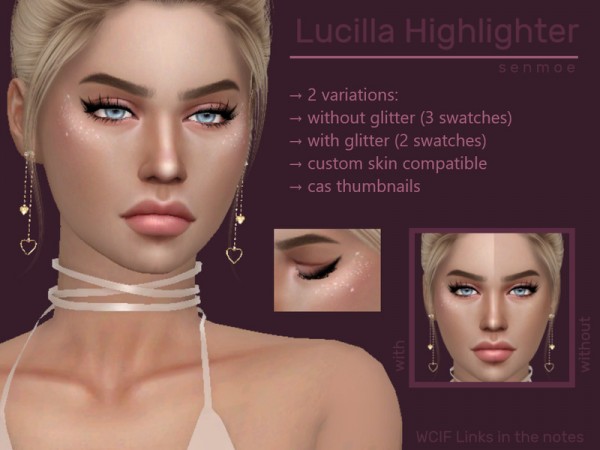  The Sims Resource: Lucilla Highlighter by Senmoe