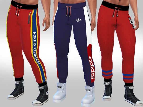  The Sims Resource: Athletic Joggers For Male by Saliwa