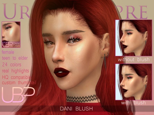  The Sims Resource: Dani blush by Urielbeaupre