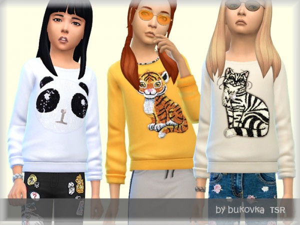  The Sims Resource: Sequin Sweater by bukovka