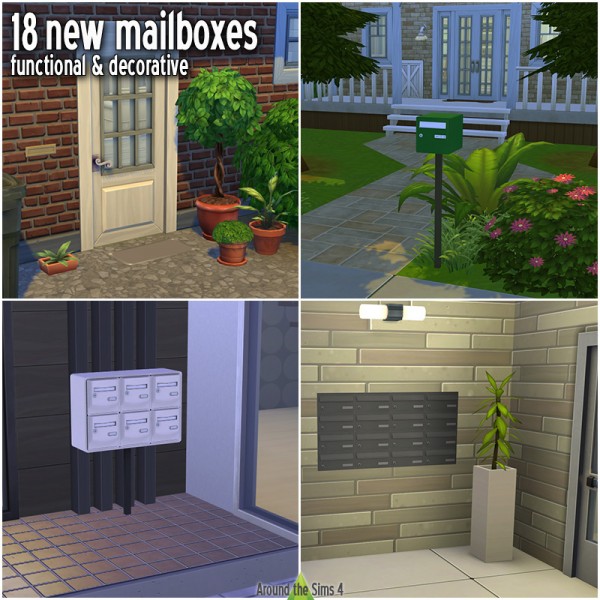  Around The Sims 4: Functional Mailboxes