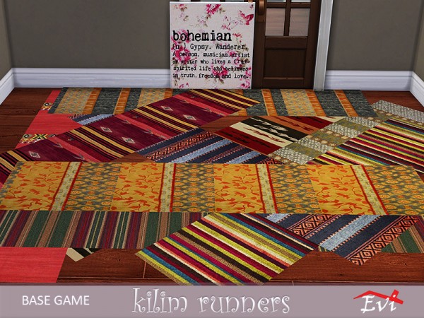  The Sims Resource: Kilim runners by evi