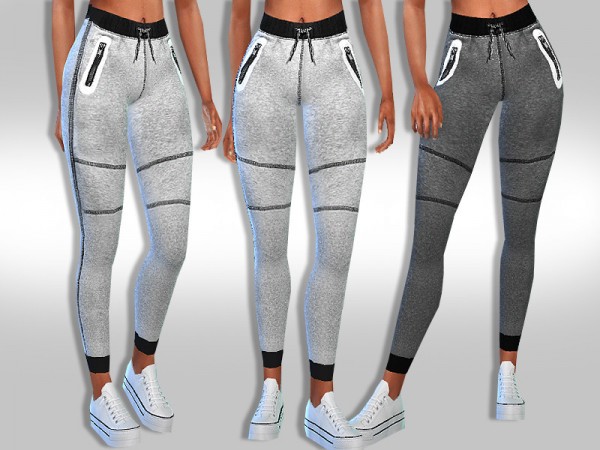  The Sims Resource: Athletic Style Leggings and Track Pants by Saliwa