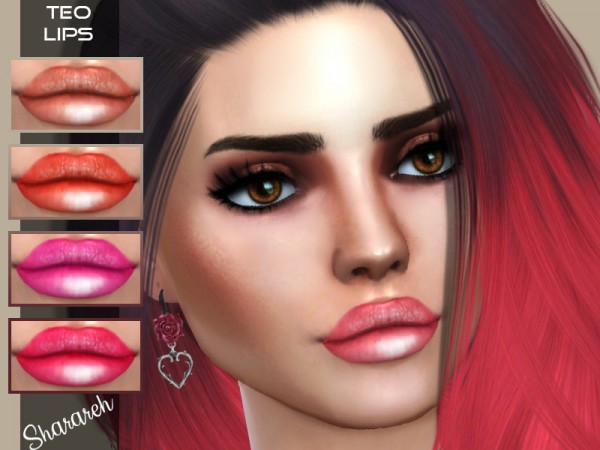  The Sims Resource: Teo Lipstick by Sharareh