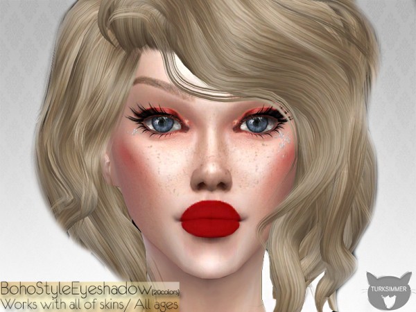  The Sims Resource: BohoStyle Eyeshadow by turksimmer
