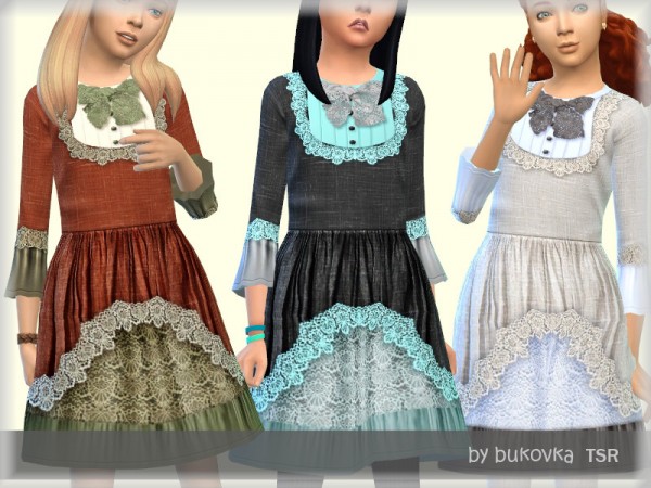  The Sims Resource: Dress Boho by bukovka