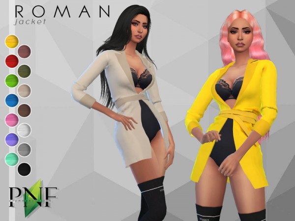  The Sims Resource: ROMAN  jacket by Plumbobs n Fries