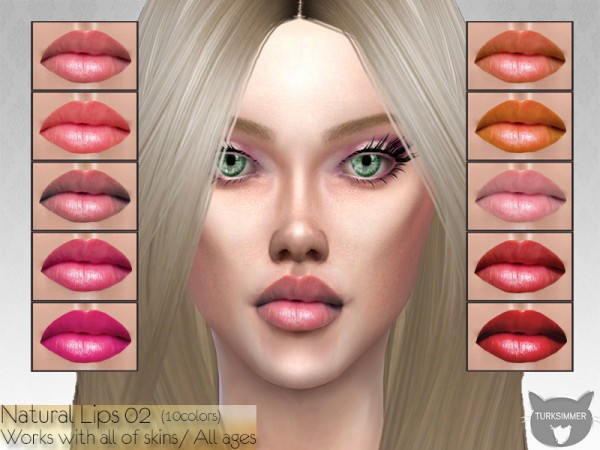  The Sims Resource: Natural Lips 02 by turksimmer