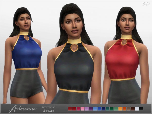  The Sims Resource: Adrienne Top by Sifix