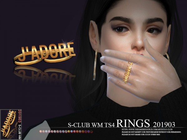  The Sims Resource: Rings 201903 by S Club