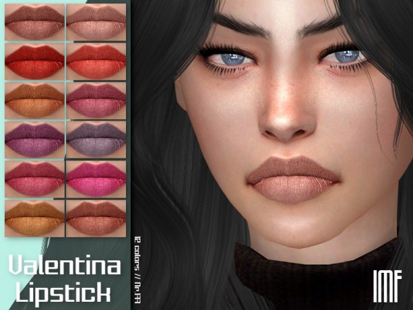  The Sims Resource: Valentina Lipstick N.177 by IzzieMcFire