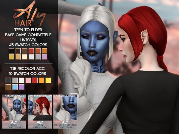  Candy Sims 4: Aly Hair