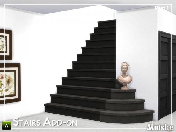  The Sims Resource: Stairs Add on Part 1by Mutske