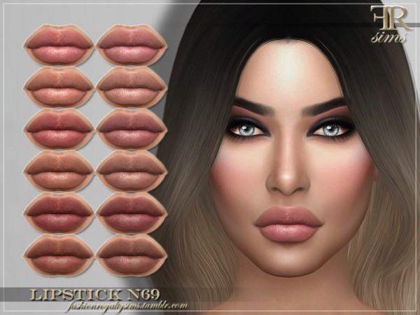  The Sims Resource: Lipstick N69 by FashionRoyaltySims