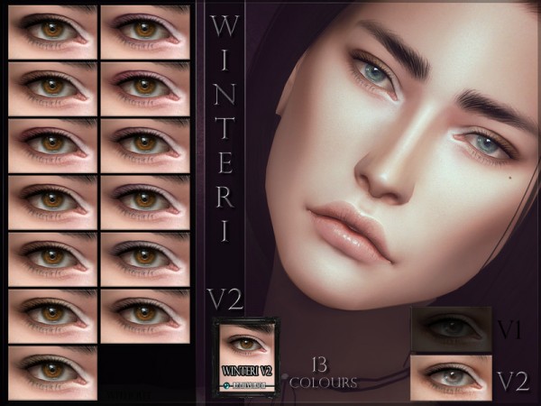  The Sims Resource: Winteri Eyeshadow V2 by RemusSirion