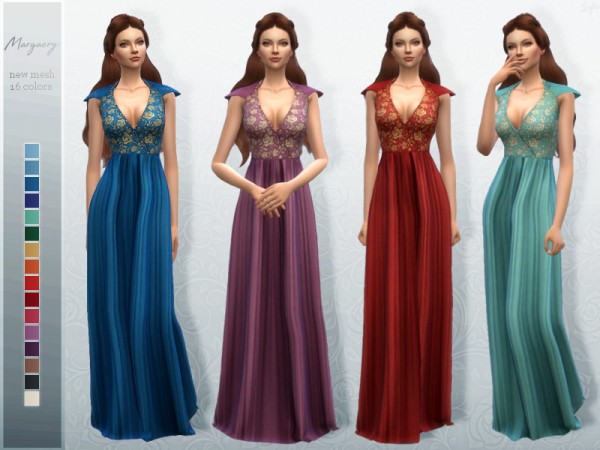 The Sims Resource: Margaery Dress by Sifix