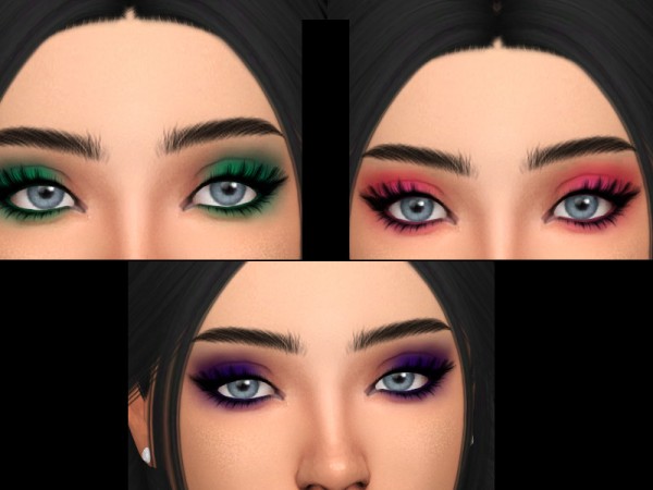  The Sims Resource: Colorful Eyeshadow Shades by MsBeary