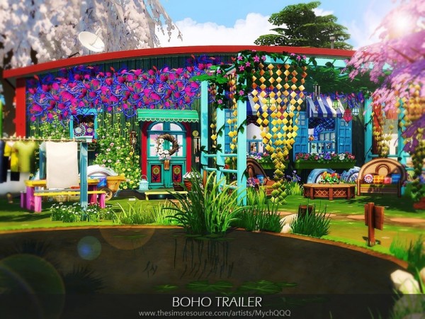  The Sims Resource: Boho Trailer by MychQQQ