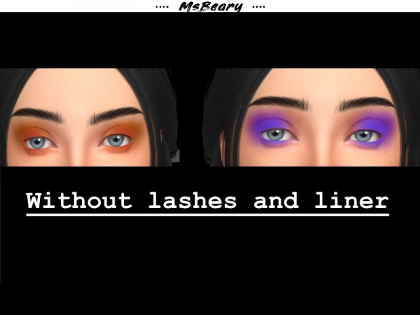  The Sims Resource: Colorful Eyeshadow Shades by MsBeary