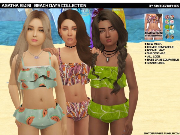  Simtographies: Jessie Swimsuit (Beach Days Collection)